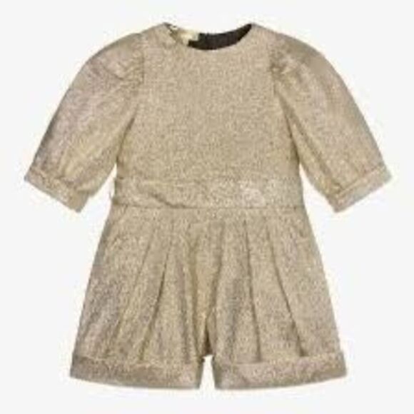 Stella McCartney Kids Other - NWT Stella McCartney gold glittery jumpsuit Size 4